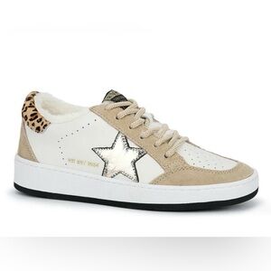 Vintage Havana White and Tan Star Sneakers